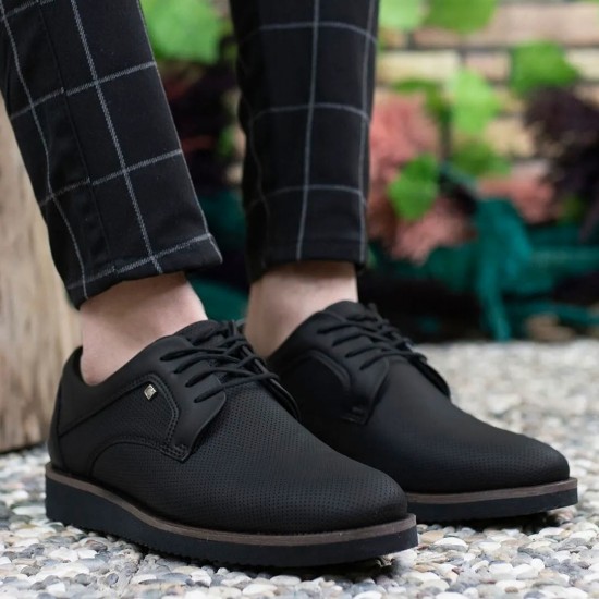 Modamela E588 Siyah Cilt Klasik Erkek Ayakkabı