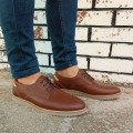 Modamela E703 Taba Rengi Cilt Bağcıklı Erkek Ayakkabı