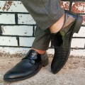 Modamela E733 Rugan Siyah Klasik Erkek Ayakkabı