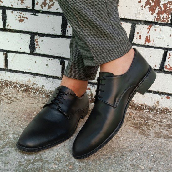 Modamela E737 Siyah Cilt Klasik Erkek Ayakkabı