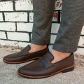 Modamela E743 Kahverengi Cilt Günlük Erkek Ayakkabı