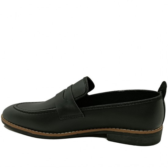 Modamela E741 Siyah Cilt Günlük Erkek Ayakkabı