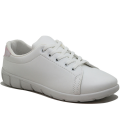 Modamela K089 Beyaz Deri Bağcıklı Kadın Spor Ayakkabı