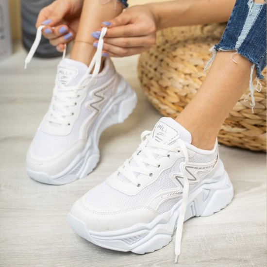 Modamela K136 Beyaz Anorak Kadın Spor Ayakkabı