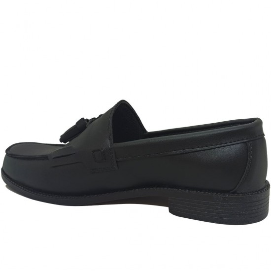 Modamela E446 Siyah Deri Corcik Klasik Erkek Ayakkabı