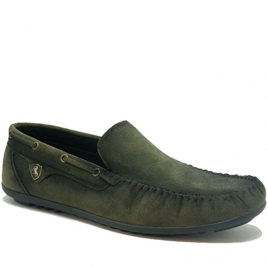 Modamela E055 Yeşil Süet Günlük Erkek Ayakkabı