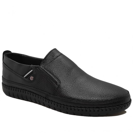 Modamela E689 Siyah Bağcıksız Erkek Ayakkabı