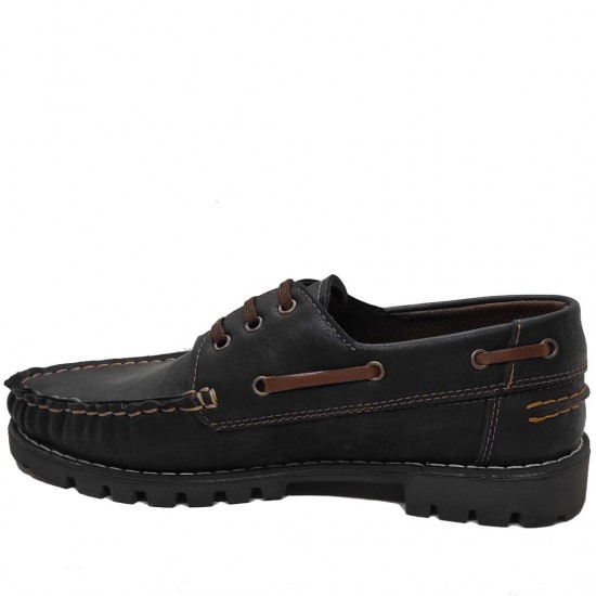 Modamela E699 Siyah Nubuk Casual Erkek Ayakkabı