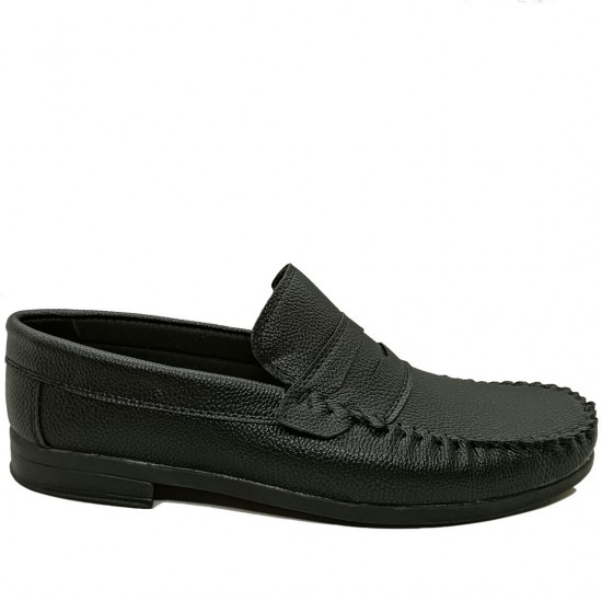 Modamela E719 Siyah Cilt Günlük Erkek Ayakkabı