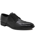Modamela E728 Siyah Rugan Klasik Erkek Ayakkabı
