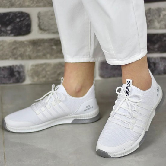 Modamela K214 Beyaz File Kadın Spor Ayakkabı