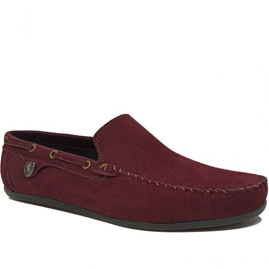 Modamela E054 Bordo Süet Günlük Erkek Ayakkabı